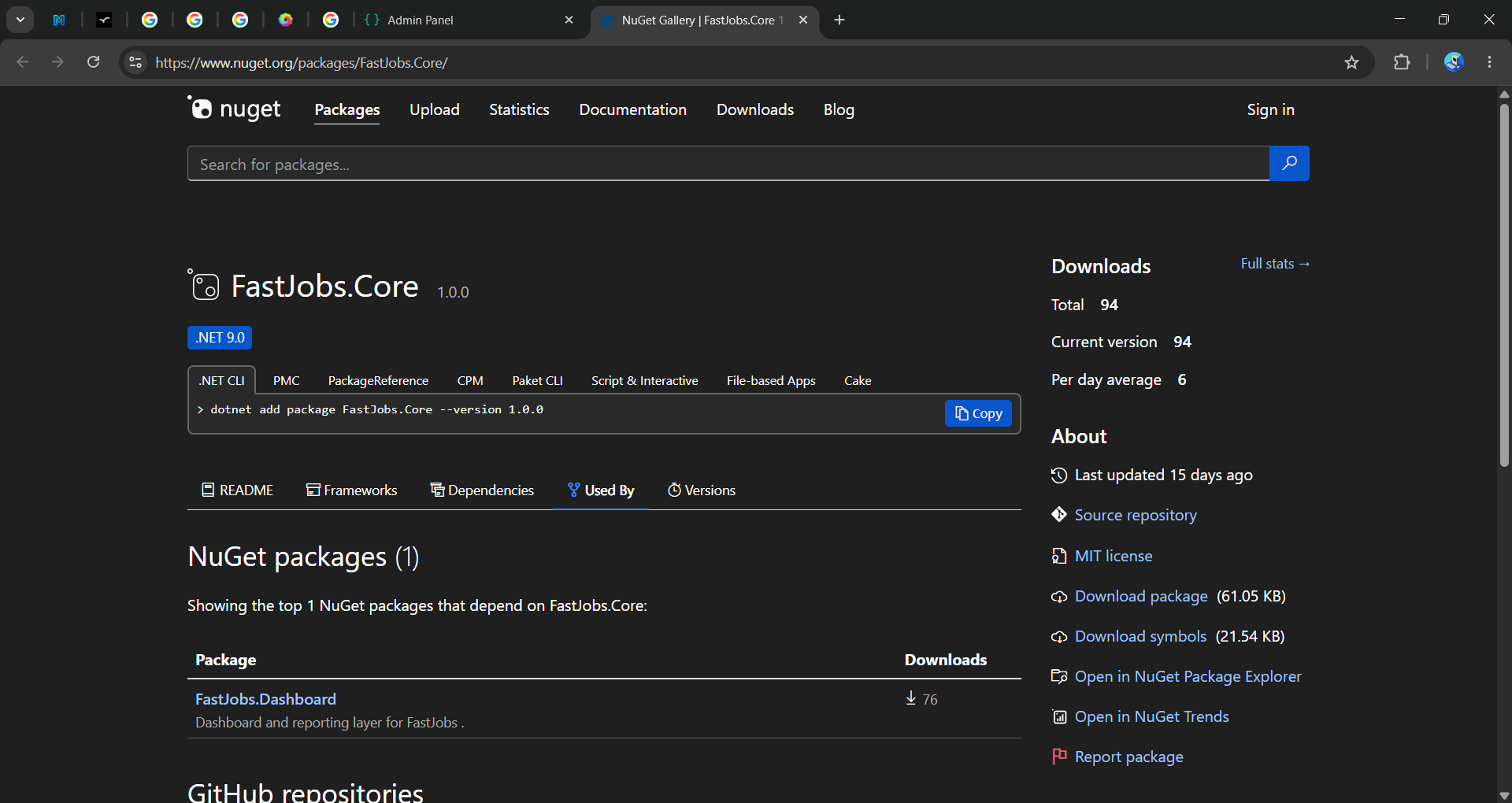 Nuget page